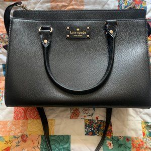 Kate Spade Black Leather Shoulder Bag